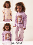 Juniors Sweet girl & Polka dots T-shirt (set of 2)