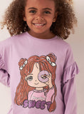 Juniors Sweet girl & Polka dots T-shirt (set of 2)