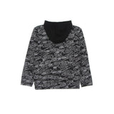 Nike Black All Over Printed Hoodie With Big Front Pocket (winter)