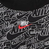 Nike Black All Over Printed Hoodie With Big Front Pocket (winter)