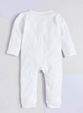 Giggles Lace Detailed Closed Feet Sleepsuit with Long Sleeves