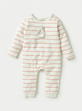 Juniors Striped Bunny Openfeet Sleepsuit