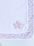 Juniors all over floral & polka dot blanket (set of 2)