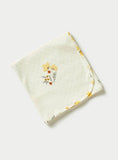 Juniors yellow Floral Embroidered Blanket