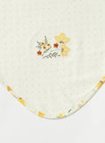 Juniors yellow Floral Embroidered Blanket