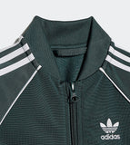 Adidas Solid Green Zipped Pullover & Jog Pants (Set Of 2) (winter)