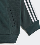 Adidas Solid Green Zipped Pullover & Jog Pants (Set Of 2) (winter)