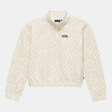 Vans All Over Beige Printed Fleece Lined Pullover (winter)