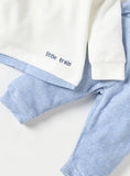 Juniors Little Train Embroidered Fleece Shirt & Pyjama Set (Set Of 2) (winter)