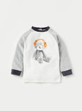 Juniors Grey Music Bear Fleece Shirt & Pyjama Set (Set Of 2) (winter)