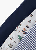 Juniors Beep beep Printed Sleepsuit with Zip Closure (Set of 3)