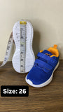 Oaklan navy shoes with orange logo