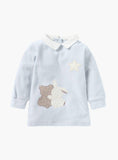 Giggles Bunny & Star Printed Fleece Shirt & Pyjama Set (winter)