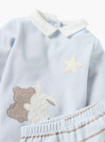 Giggles Bunny & Star Printed Fleece Shirt & Pyjama Set (winter)
