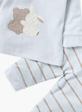 Giggles Bunny & Star Printed Fleece Shirt & Pyjama Set (winter)