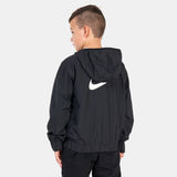 Nike Solid Black Hooded Pullover (Winter)
