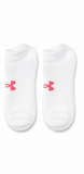 Under armour white & textured ankle socks
