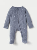 Juniors All Over Star Printed Zipped Sleepsuit