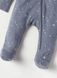 Juniors All Over Star Printed Zipped Sleepsuit