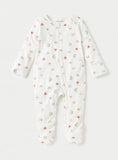 Juniors All Over Animal Printed Zipped Sleepsuit