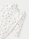 Juniors All Over Animal Printed Zipped Sleepsuit