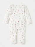 Juniors All Over Animal Printed Zipped Sleepsuit