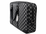 R&B black pattern laptop bag