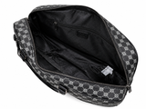 R&B black pattern laptop bag