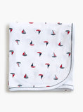 Juniors All-Over Boat Print Receiving Blanket