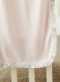 Juniors Solid pink Blanket with floral lining