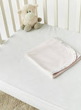 Juniors Solid pink Blanket with floral lining
