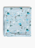 Juniors All-Over Penguin Print Receiving Blanket