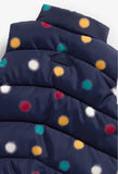 Mothercare Navy Polka dots sleeveless jacket (Winter)