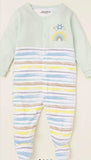 Juniors turtle & rainbow printed sleepsuit