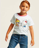 Hello kitty x barbie stripe tshirt (Summer)