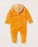 Juniors Penguin & Aeroplane Fleece Hooded Closedfeet sleepsuit (Winter)