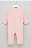Juniors Pink Fleece Cat Face Closedfeet Sleepsuit (Winter)