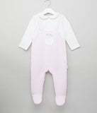 Giggles Pink (Thick Cotton) Fullsleeves Sleepsuit (Pocket Detail) (Winter)