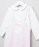 Giggles Pink (Thick Cotton) Fullsleeves Sleepsuit (Pocket Detail) (Winter)