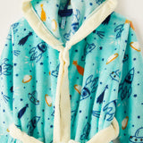 Rocket and Space Ship Bathrobe (Fleece)