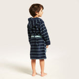 Junior Navy Stripped Bathrobe (Soft Towel Stuff)