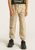 Eligo beige pants with drawstring