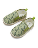 R&B green cat slip on shoes