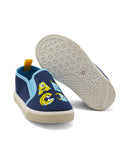 R&B navy Alphabets slip on shoes