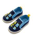 R&B navy Alphabets slip on shoes