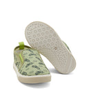 R&B green cat slip on shoes