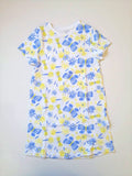 Juniors Halfsleeves Butterfly Print Long Tshirt (Summer)