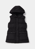 Matalan black sleeveless hooded jacket (Winter)