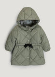 Matalan Olive green hooded puffer long jacket (Winter) (New)