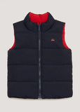 Matalan red & navy car reversible sleeveless jacket (Winter)